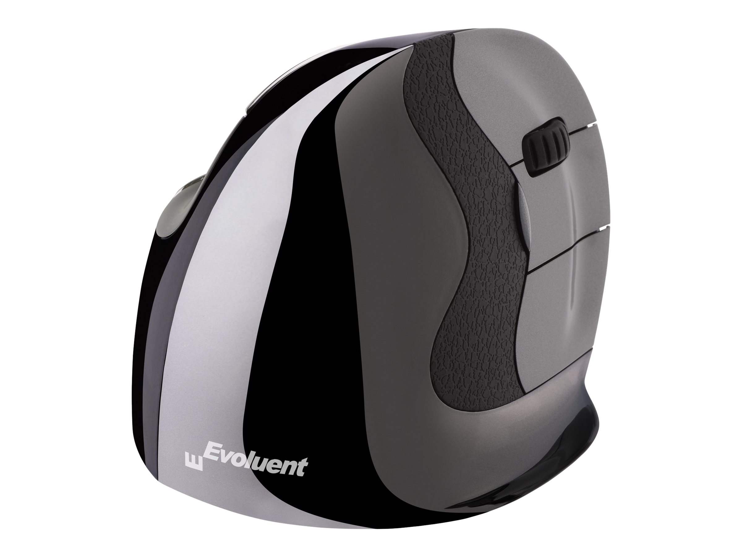 Evoluent VerticalMouse D Medium Laser Trådløs Sort Grå