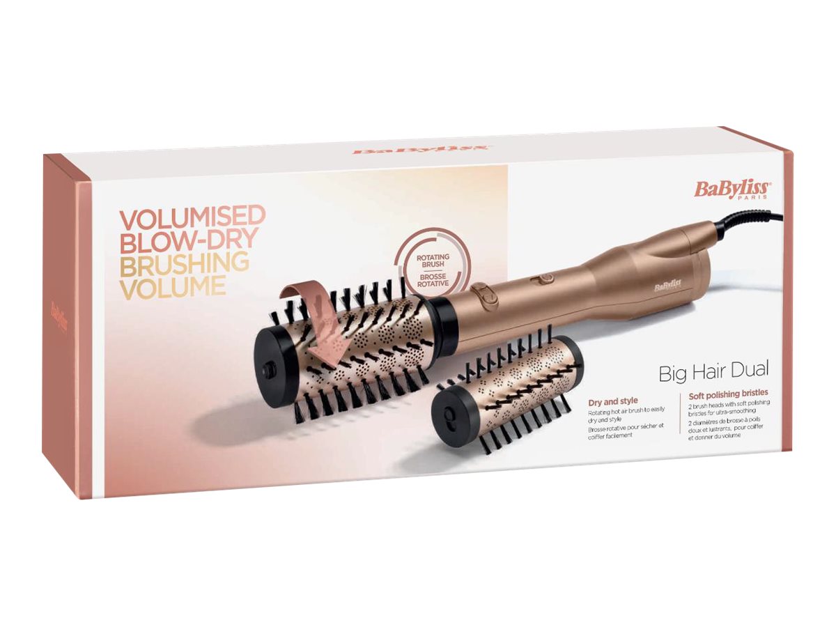 BaByliss Paris AS952E Roterende tør børste Sort Guld