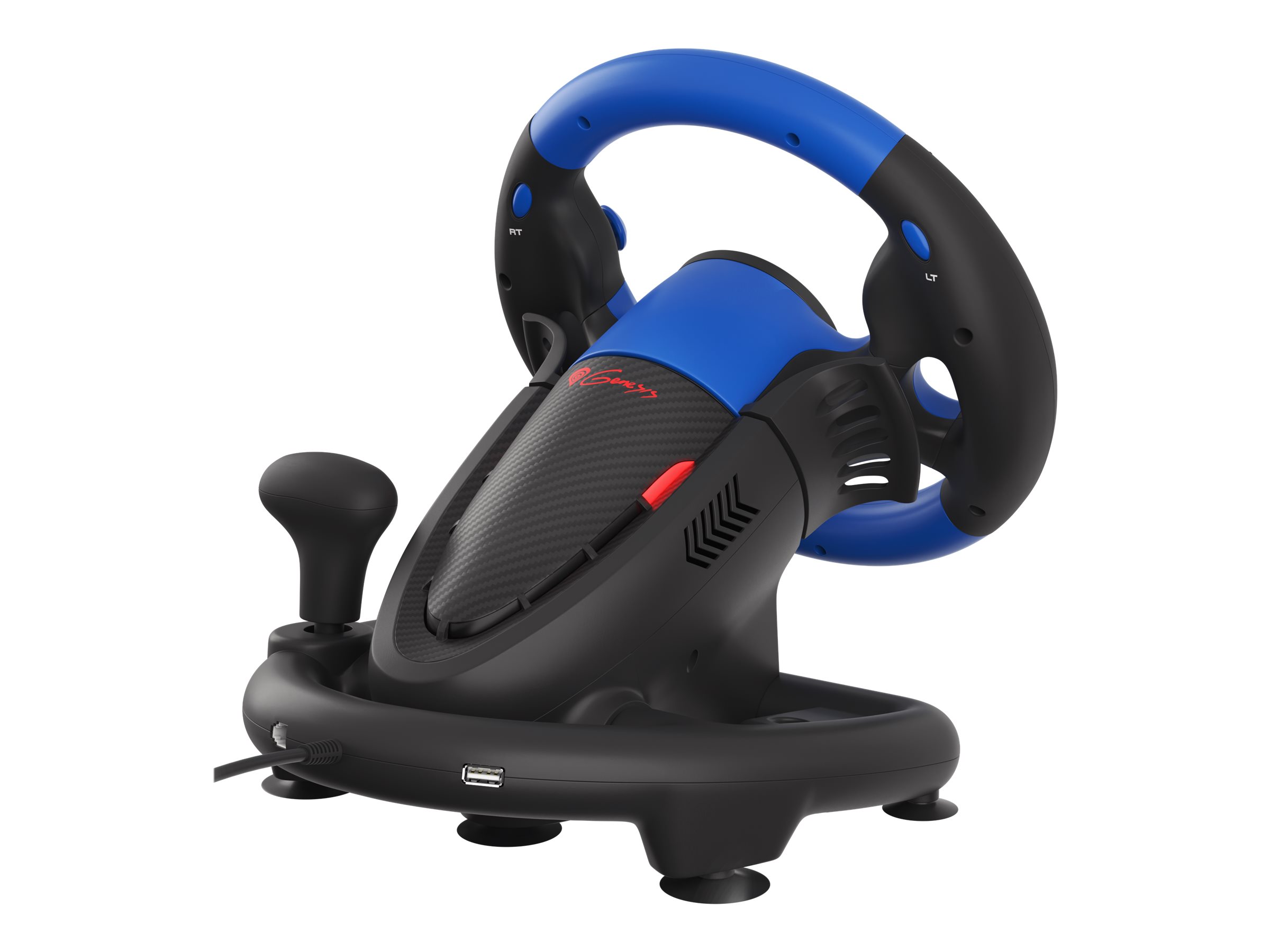 Natec Genesis Seaborg 350 Rat og pedalsæt PC Microsoft Xbox 360 Sony PlayStation 3 Microsoft Xbox One Sony PlayStation 4 Nintendo Switch