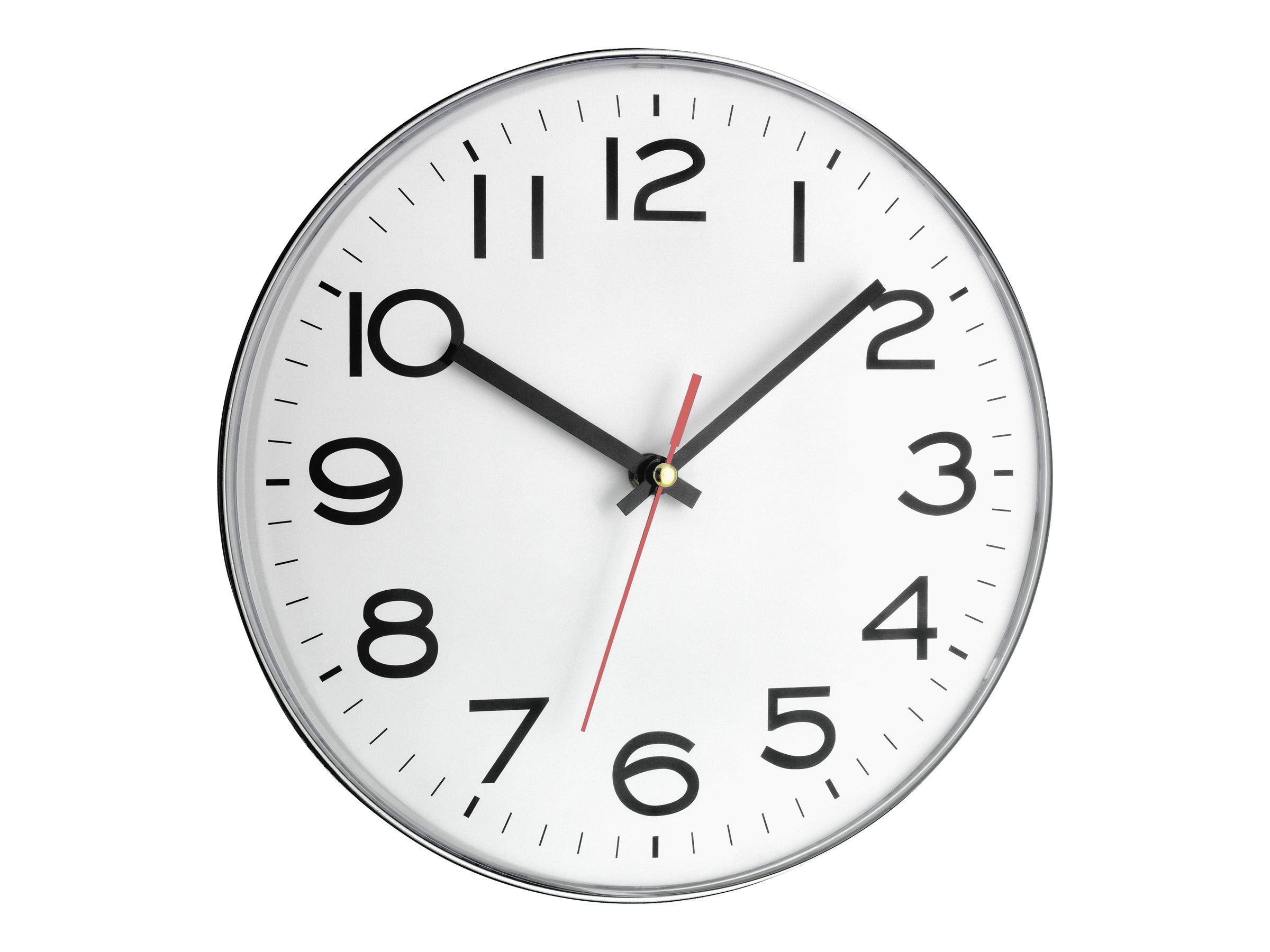TFA Ur Hvid Sølv Analog