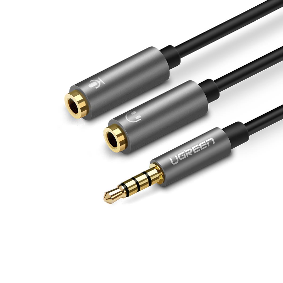 Ugreen 30619 Audiokabel Sort 0,2 m