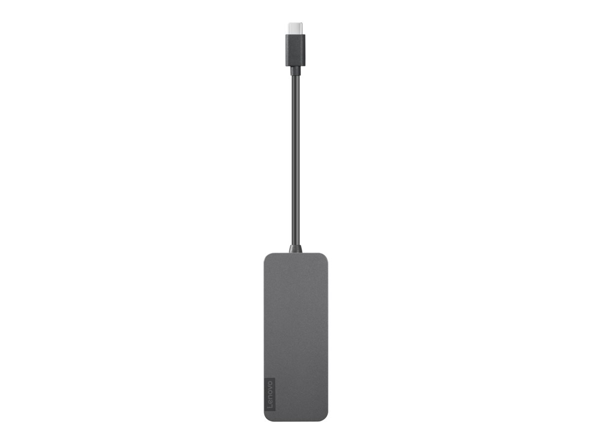 Lenovo USB-C to 4 Port USB-A Hub Grå