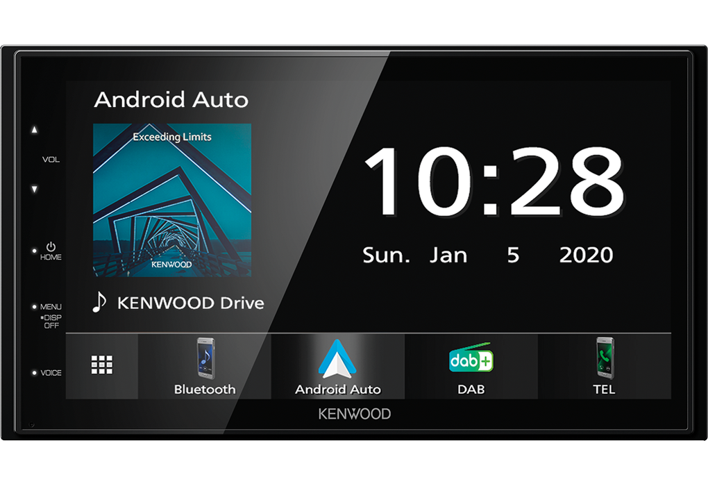 Kenwood Moniceiver DMX5020DABS Sort Bluetooth