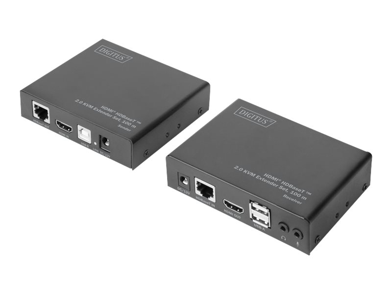 HDBaseT 2.0 HDMI KVM Extender Set 4K/60Hz (4:2:0) - 6x USB