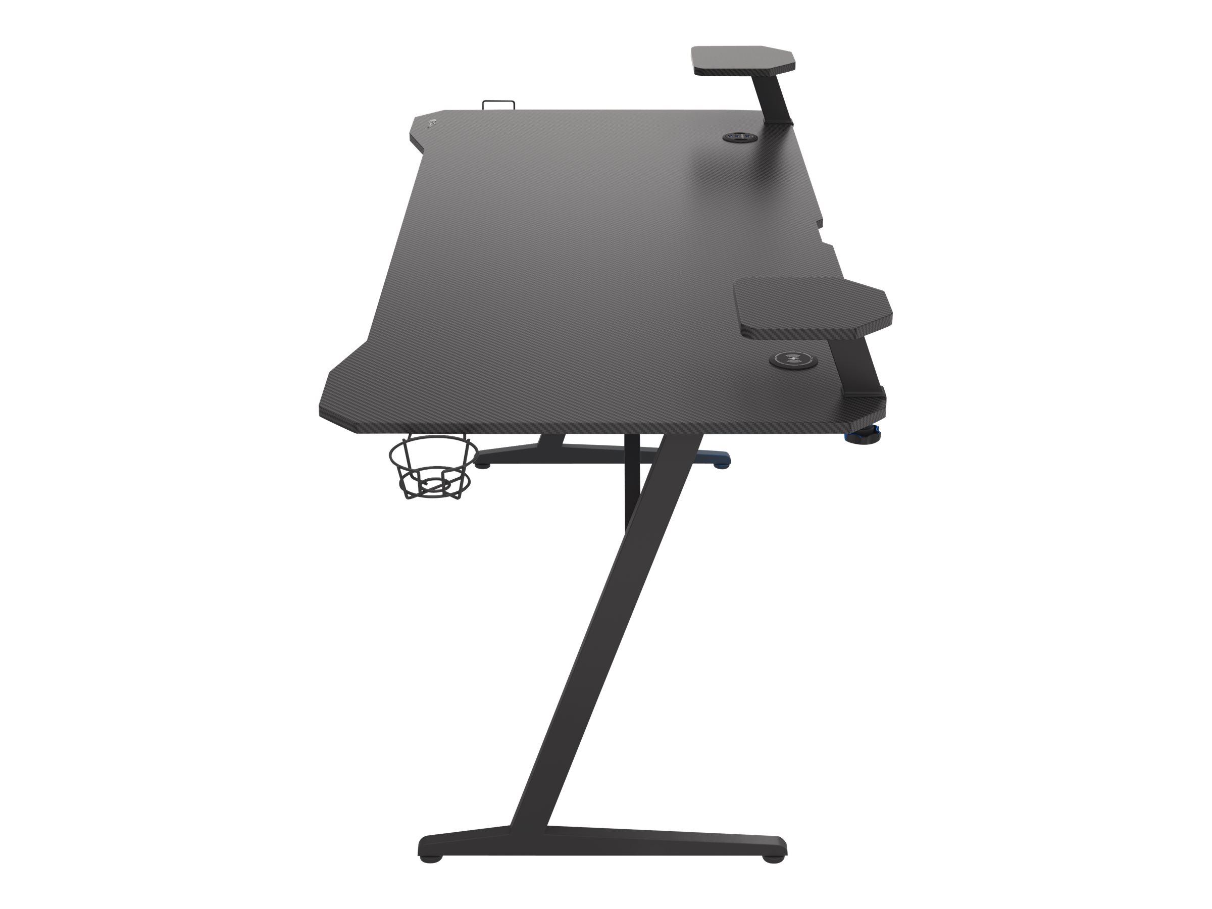 Genesis Holm 510 RGB Skrivebord Stålramme Sort Gaming