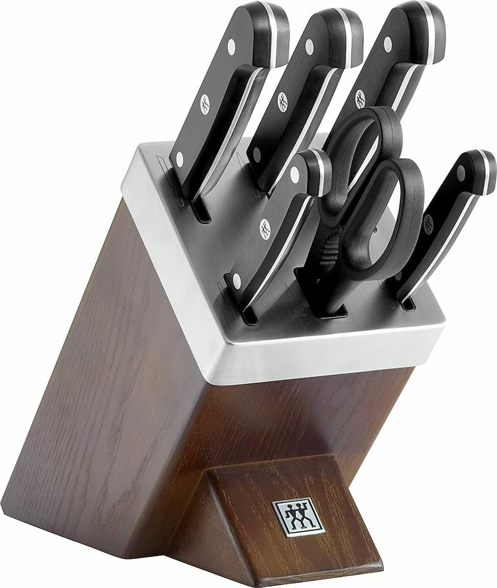 [AI generated title] Zwilling Gourmet Kniv-Blok/Kniv-Sæt 7 Stykker