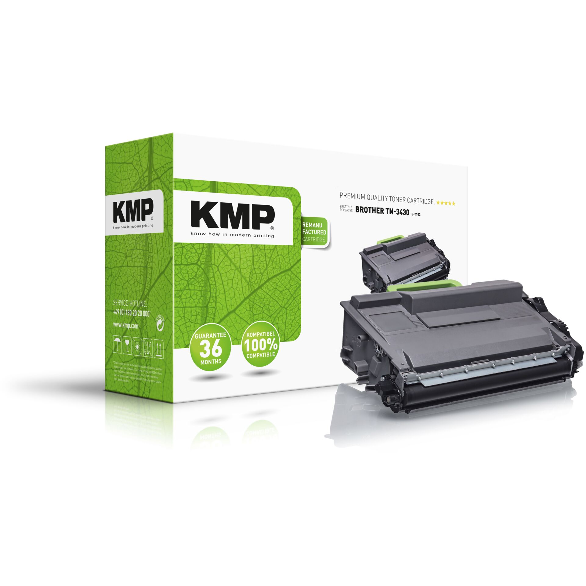 KMP Toner Brother TN-3430 schwarz 3000S. B-T103