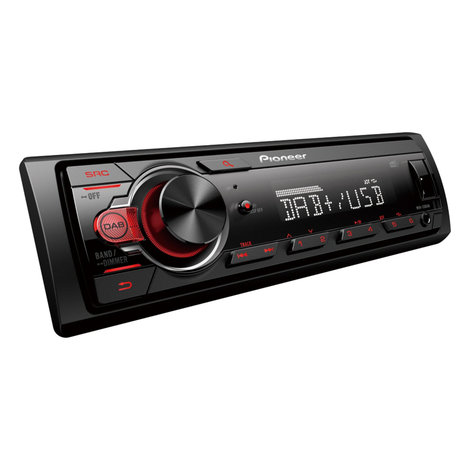 Pioneer MVH-130DAB bil media receiver Sort, Rød 200 W