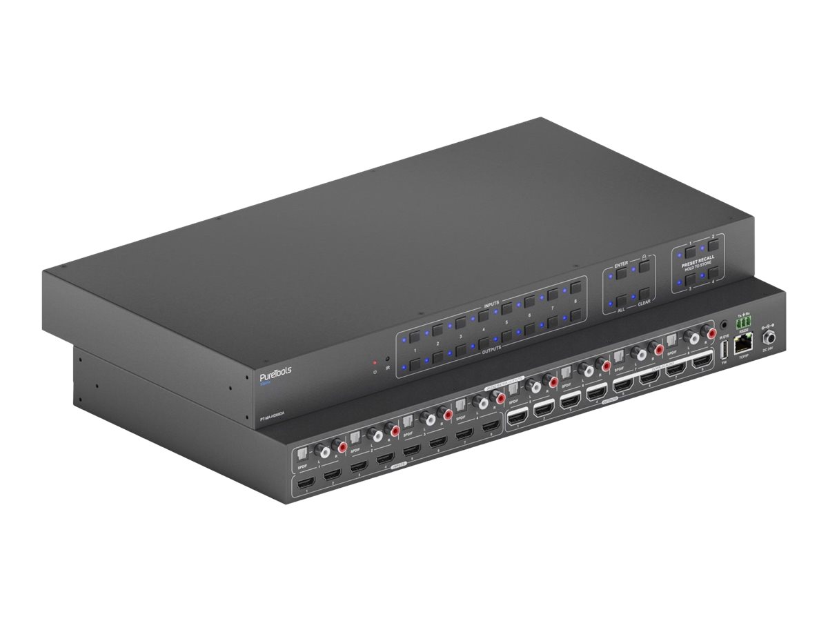 PureLink PureTools PT-MA-HD88DA 8x8 matrix-bytter/skalerer/audioudtrækker