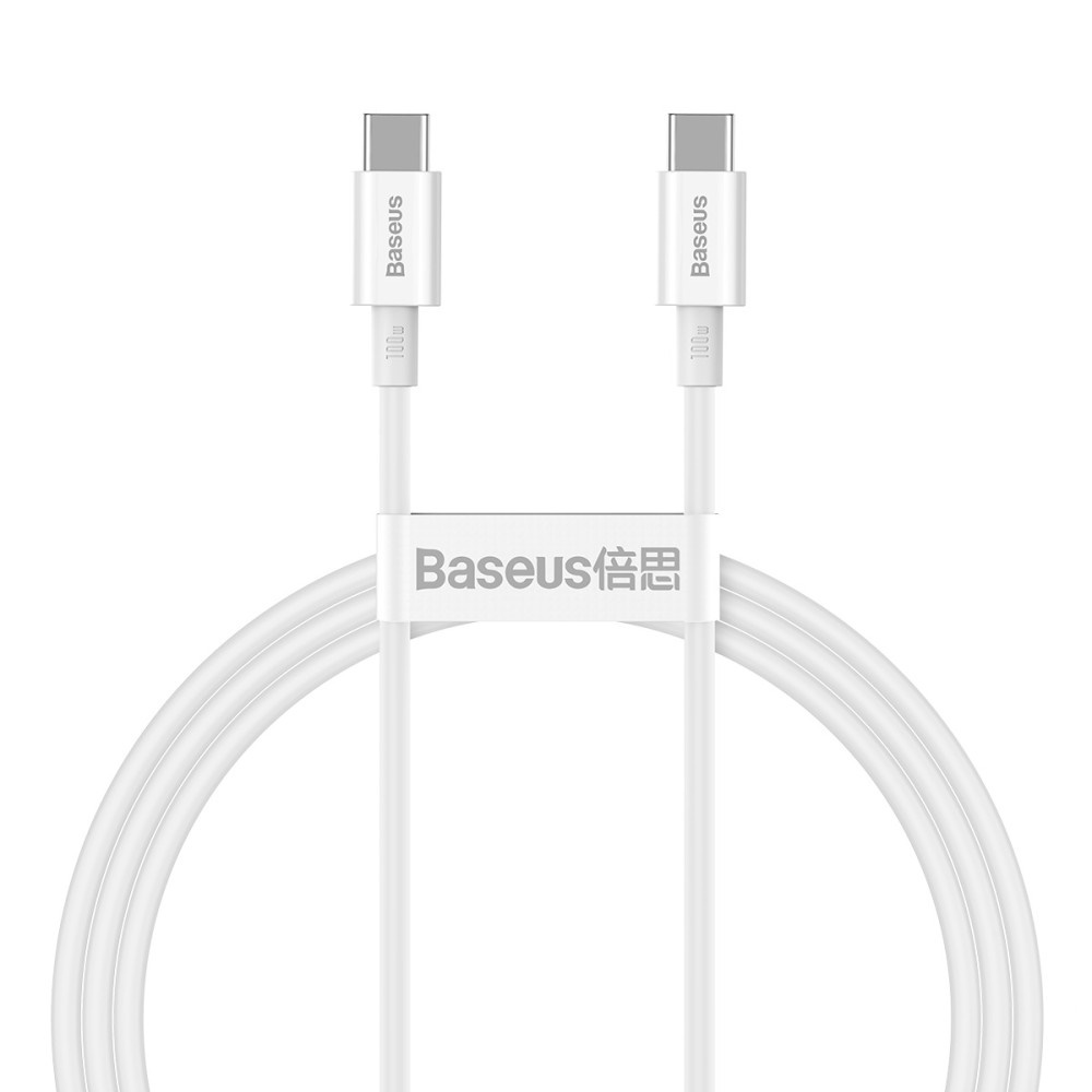 Baseus Superior Series USB-C til USB-C kabel 100W 2m Hvid
