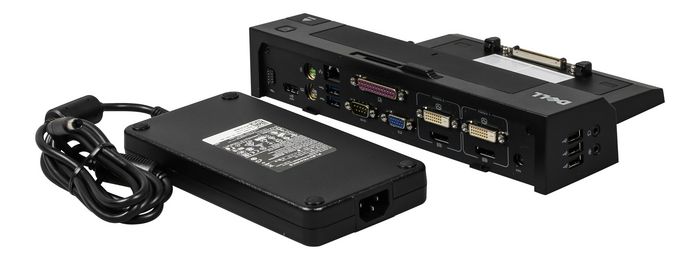 Dell Port Replicator: UK/Irish Advanced E-Port II with USB 3.0 240W AC Adapter without stand