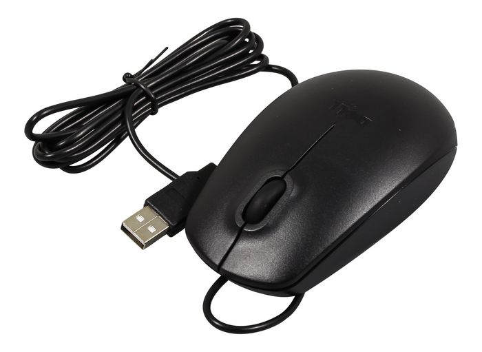 Dell USB Mouse, Optical, 1000 dpi, Black