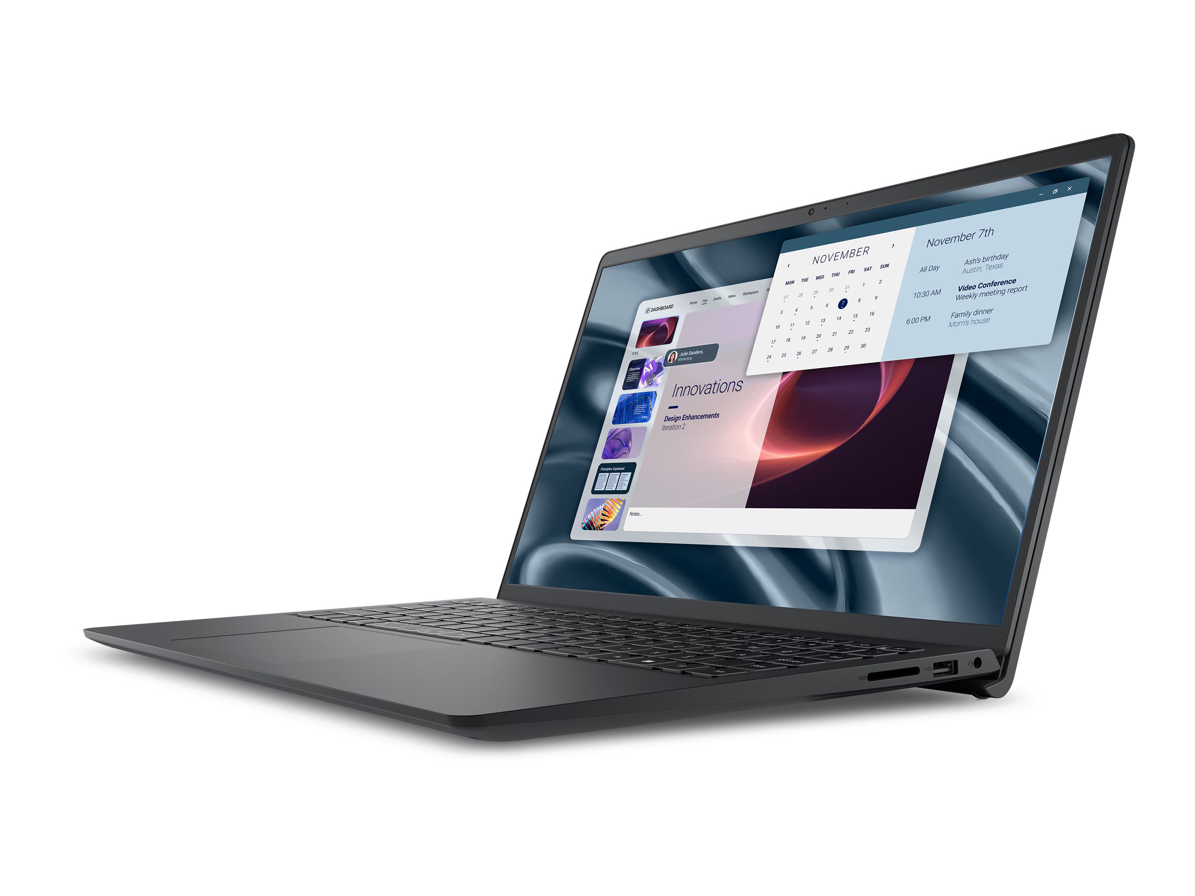 DELL Pro 15 Essential PV15255 AMD Ryzen™ 5 7520U Laptop 39.6 cm (15.6") Full HD 8 GB LPDDR5-SDRAM 512 GB SSD Wi-Fi 5 (802.11ac) Windows 11 Pro Nordic Black