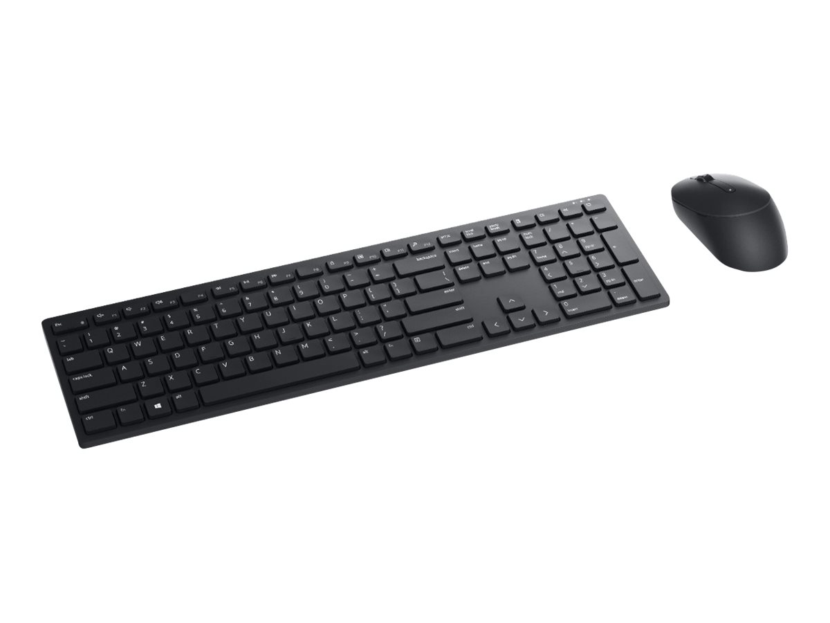 DELL Pro Keyboard and Mouse - KM5221W - US International (QWERTY) - Black - (RTL BOX)