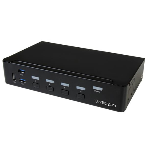 DISPLAYPORT KVM SWITCH - 4-PORT BUILT-IN USB 3.0 HUB-4K