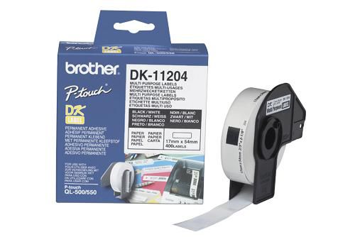 Dual label 400pc/roll 17x54 f QL-series