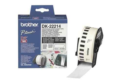 Label roll/white 12mmx30.48m f QL-series