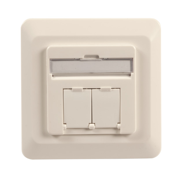 EFB Elektronik ET-25211.1V1 stikkontakt 2 x RJ-45 Hvid