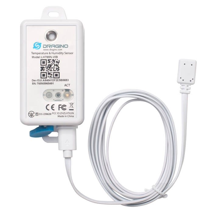 DRAGINO · Sensor · LoRa · Temperature, airflow. and Vibration Sensor Node · LHT65N-VIB-EU868
