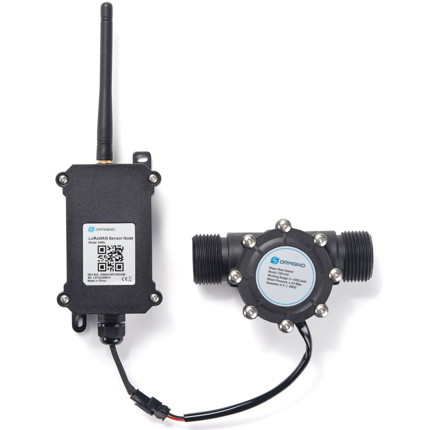 DRAGINO Sensor LoRa water flow meter G1/2'' / DN15 SW3L-EU868-004