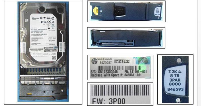 Hewlett Packard Enterprise 8000 GB, 2.5", 7200 RPM, HDD