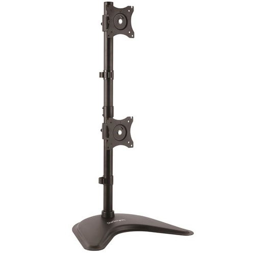 DUAL MONITOR STAND - VERTICAL FOR MONITORS UP TO 27IN - STEEL