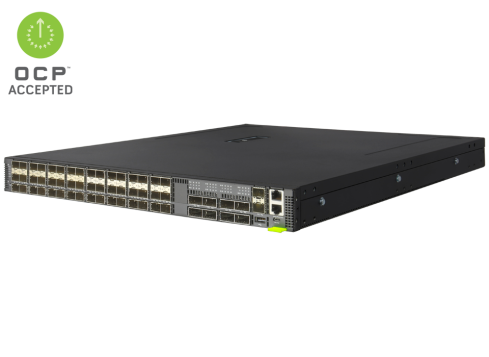 EdgeCore Switch full manged 56 Port &bull 48 x 25G SFP28 &bull 8x 100G QSFP28 &bull 19\" 1 HE &bull Datacenter Switch &bull Back-to-front &bull DCS203 &bull 7326-56X-O-AC-B