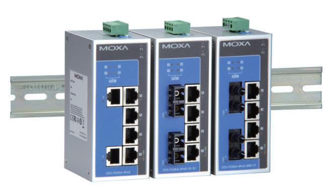 Moxa 5x RJ45 10/100BaseT(X), 1x Mulit-mode SC, PoE, IP30, 0 - 60°C