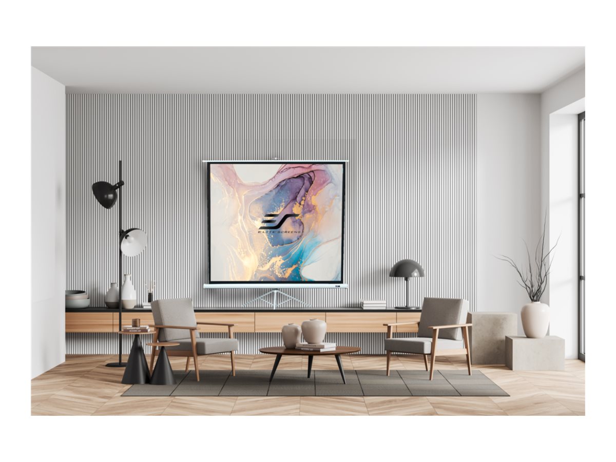 ELITE SCREENS T85NWS1 H:153CM X B:153CM 1:1 Tripod Portable Pull Up Projector Screen