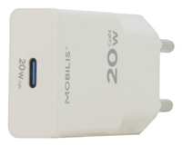 ENERGY CHARGER - 20W ULTRA-THIN WALL CHARGER - 1 USB C - WHITE