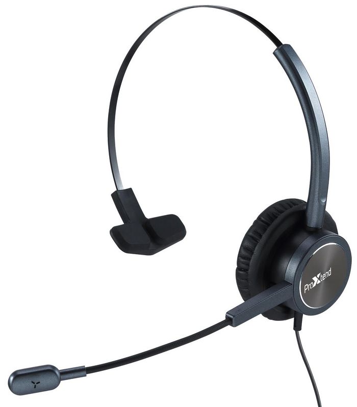 ProXtend Epode Wired USB Headset - Black, 2.4m Cable