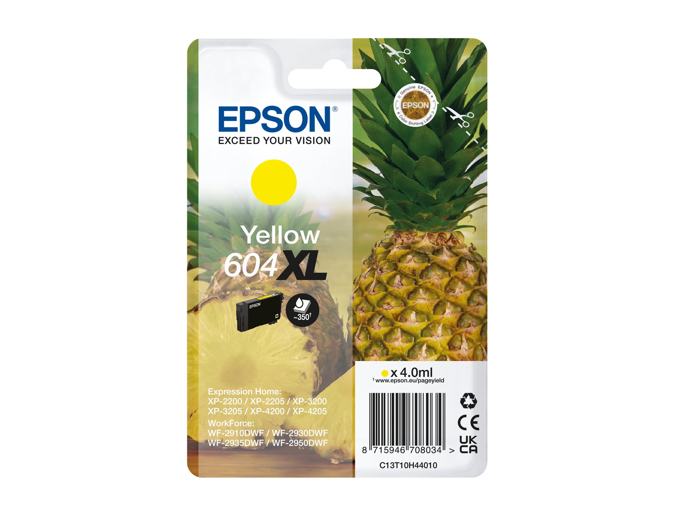 Epson 604XL ink cartridge 1 pc(s) Original High (XL) Yield Yellow
