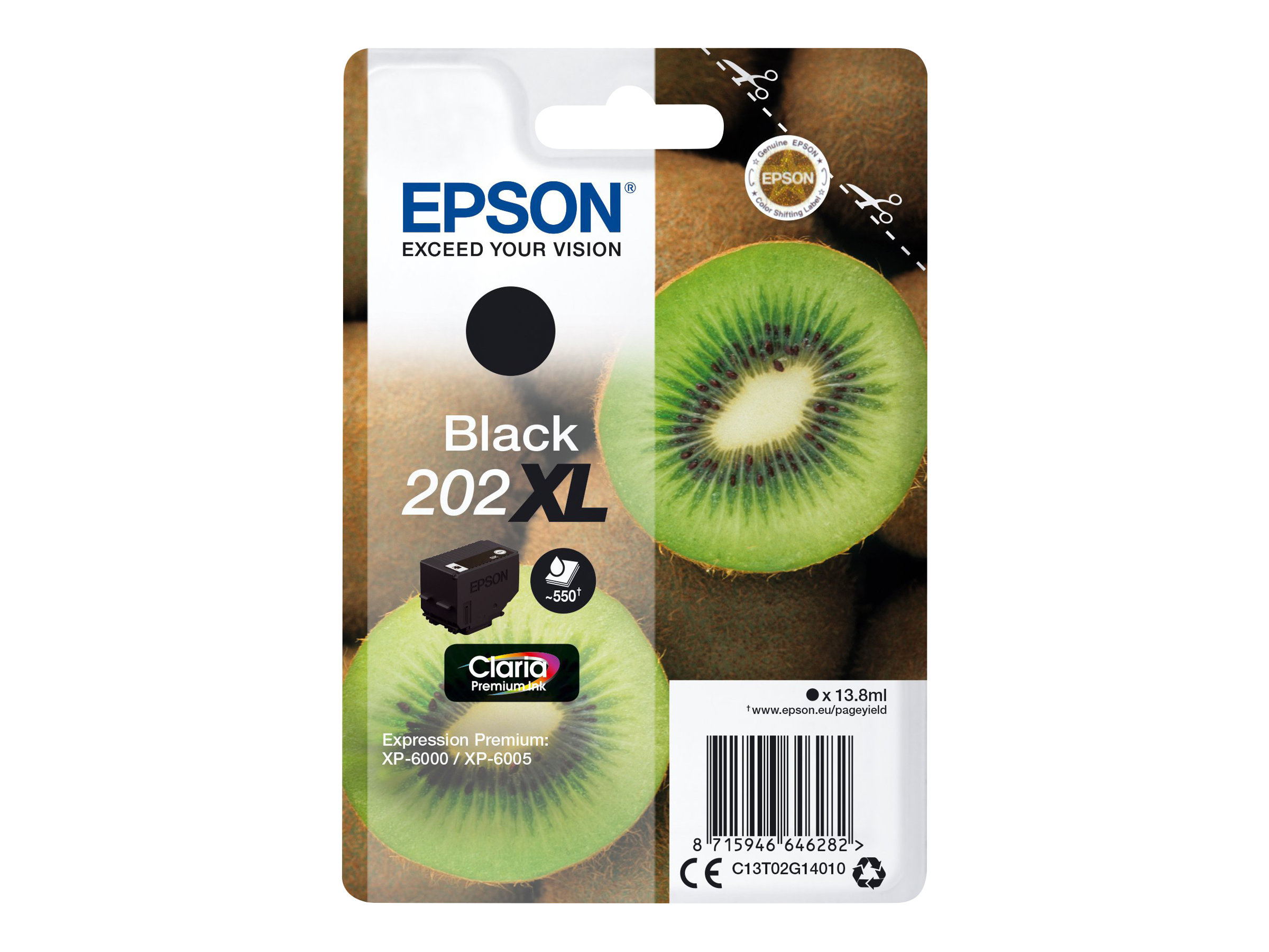 Ink/202XL Kiwi 13.8ml BK