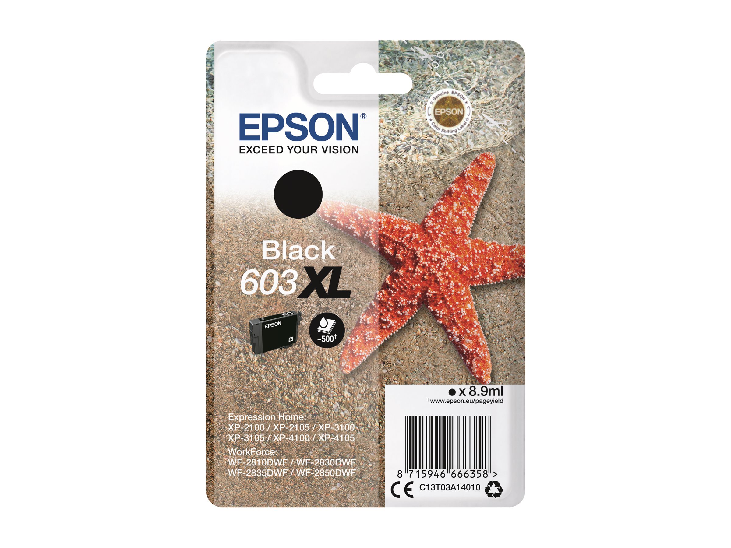 Epson C13T03A14020 ink cartridge 1 pc(s) Original High (XL) Yield Black