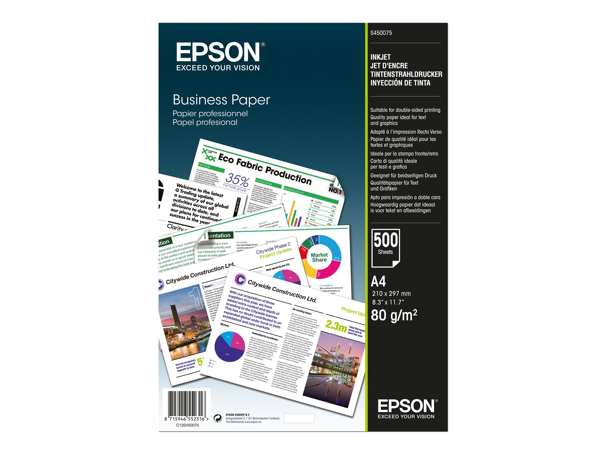 Business Paper 80gsm A4 500 sheets