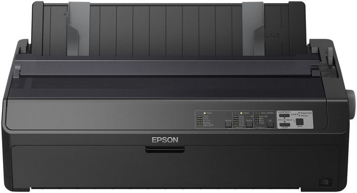 Epson Impact Dot Matrix, 9pins, 136colums, 18 Needles (2 x 9), 738chars/s, 240 x 144DPI, USB, Ethernet, 54W, 55dB, 128kB, ESC/P, IBM PPDS
