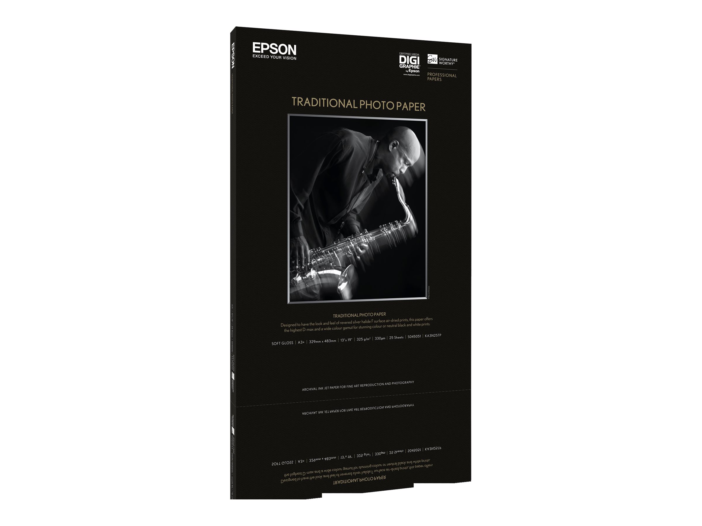 Epson Traditional Photo Paper, DIN A2, 330g/m², 25 Sheets