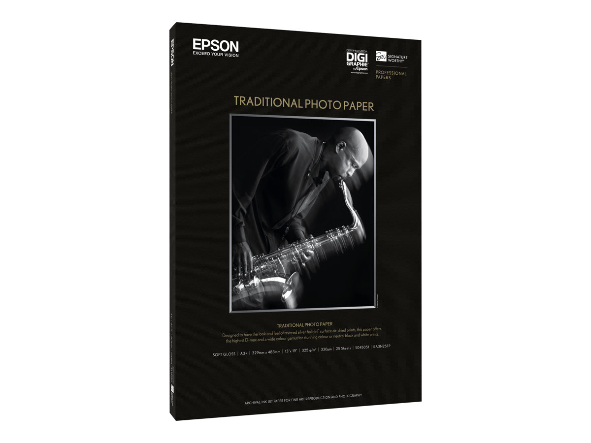 Epson Traditional Photo Paper, DIN A3+, 330g/m², 25 Sheets