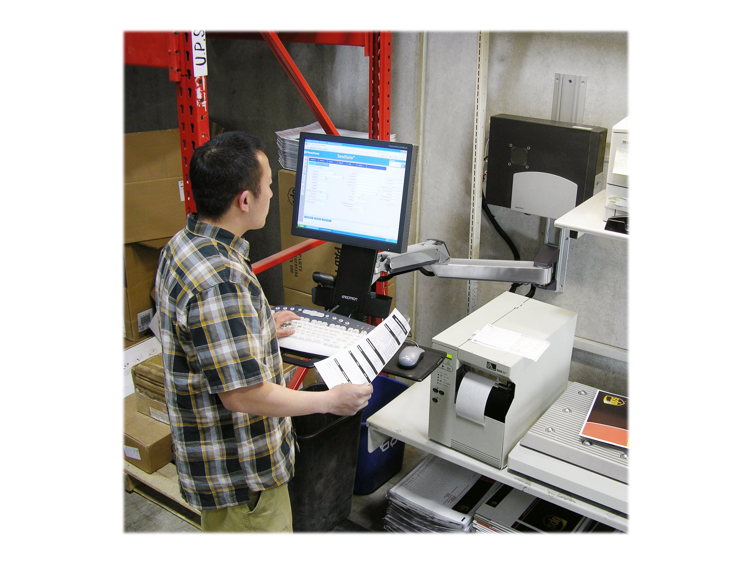 ERGOTRON StyleView Sit-Stand Combo Arm
