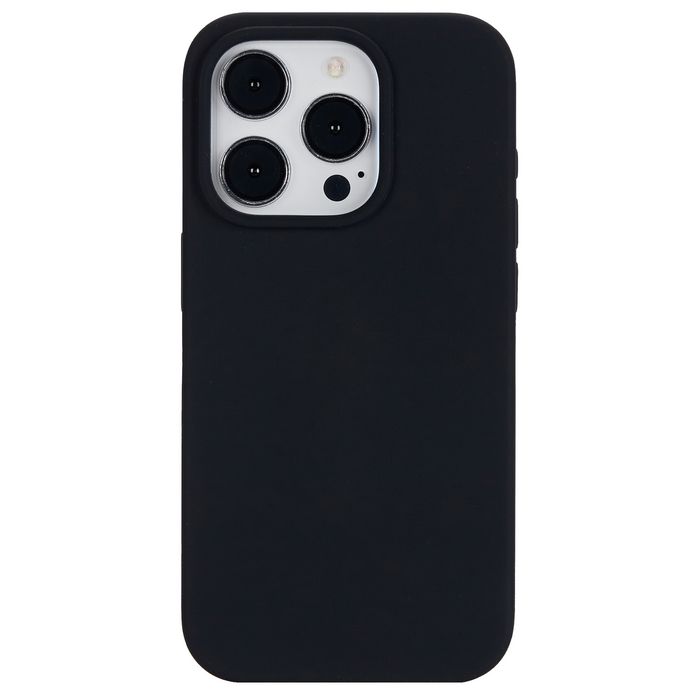 eSTUFF iPhone 16 Pro INFINITE ROME Magnetic Silicone Cover - Black - 81% recycled material
