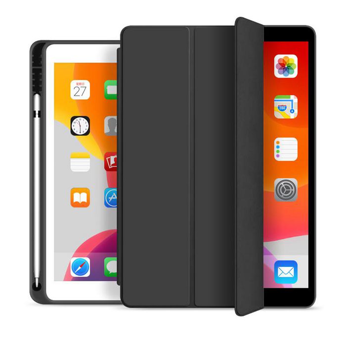 eSTUFF iPad Mini 7/6 SEATTLE Pencil Case - Black PU leather