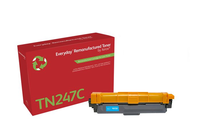 Xerox Everyday™ Cyan Remanufactured Toner by Xerox compatible with Brother TN247C, High capacity