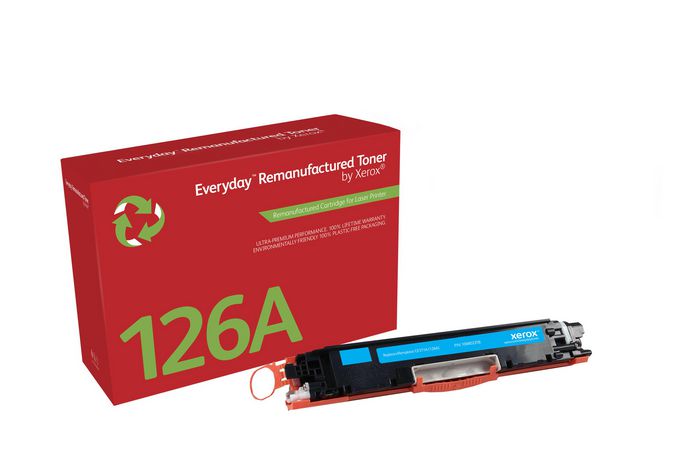 Xerox Cyan toner cartridge. Equivalent to HP CE311A. Compatible with HP Colour LaserJet 100 M175 MFP, Colour LaserJet CP1025