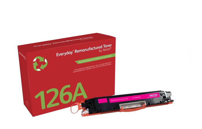 Xerox Magenta toner cartridge. Equivalent to HP CE313A. Compatible with HP Colour LaserJet 100 M175 MFP, Colour LaserJet CP1025