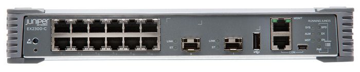 Juniper 64 Gbps, 47 Mpps, 1.25 GHz, 2 GB, 12x 10/100/1000BASE-T, 2x 1/10GbE SFP/SFP+, 279 x 44 x 239 mm
