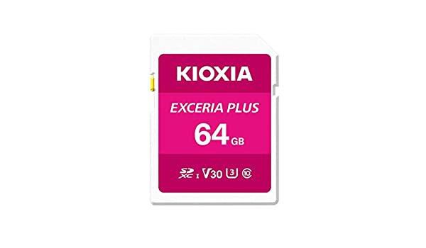 KIOXIA 64GB Exceria Plus, UHS-I, 32.0 x 24.0 x 2.1 mm, 2g