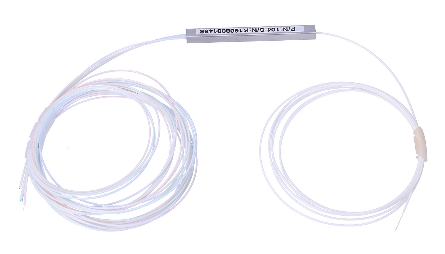 Extralink 1 4 PLC SPLITTER WITHOUT CONNECTORS 1M 0.9MM STEEL BOX Kabelfordeler Hvid