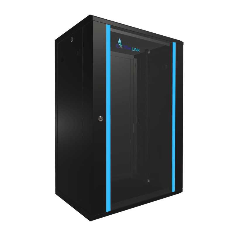 Extralink 18U 600x450 Black | Rack cabinet | wall mounted