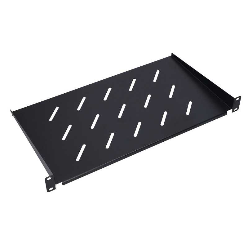 Extralink 1U 250mm Black | Shelf | 19", for hanging wardrobes