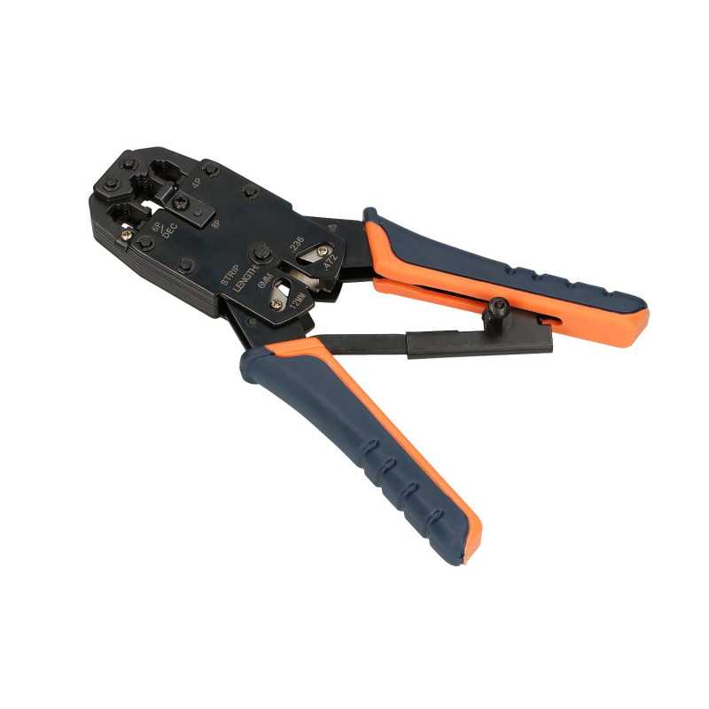 Extralink 4P+6P+8P | RJ45 crimper | with lock